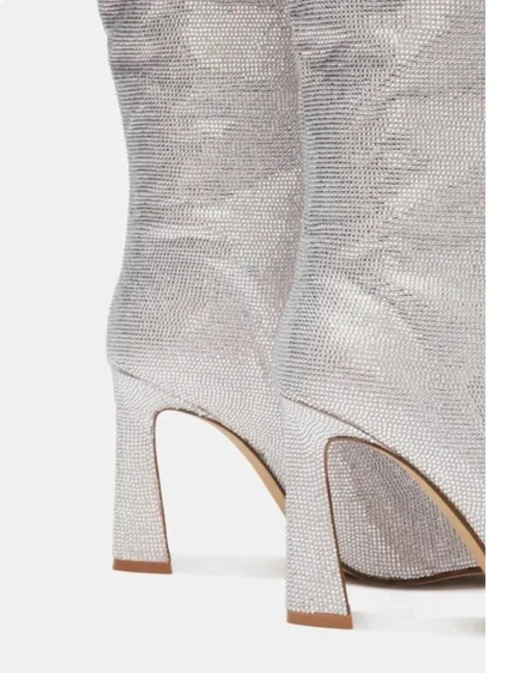Steve Madden Shayna Rhinestones Knee High Boots - Picture 5 of 8